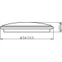 Plafoniera LED Philips Spray CL260, 17W, 1500 lm, lumina calda (2700K), IP44, 34.7cm, Metal/Plastic, Argintiu