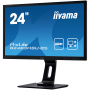 IIYAMA Monitor 24"  VA-panel, 1920x1080, 4ms, 15cm Height Adj. Stand, Pivot, 250cd/m², HDMI, DisplayPort, USB-HUB, Speakers (23,