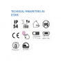 Veioza LED portabila Vivalux ESTELLA Galben, 3.7V, 3W, 230 lm, lumina neutra (4000K), dimabila 10-100%, Touch control, IP54, bat