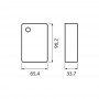 Senzor crepuscular aplicat Vivalux DON, 230V, 15A, IP44, 65.4x33.7x96.2mm, Negru
