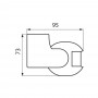 Senzor de miscare aplicat IR Vivalux FLEX, 230V, IP44, 86x95x73mm, incandescent 1200W, LED 300W, Alb