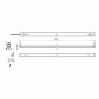 Aplica LED liniara Vivalux GOLF, 22W, 1850 lm, lumina neutra (4000K), 270°, IP20, 1228x50mm, 25000h, Alb