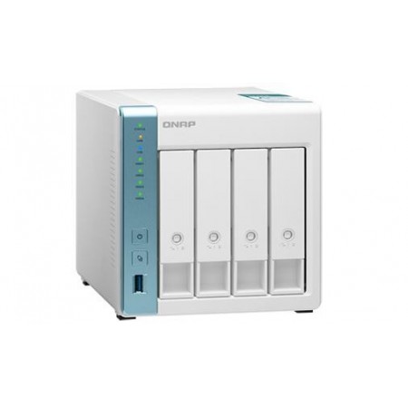 NAS QNAP 431K 4-Bay, CPU Annapurna Labs Alpine AL-214 1.7GHz Quad Core, 1GB, 2.5/3.5 SATA 6Gbps HDD (neincluse), 2 GigaLan LAN 3