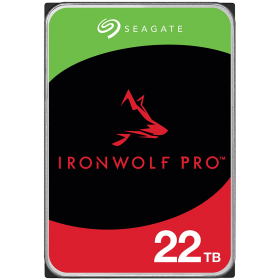 HDD NAS SEAGATE IronWolf Pro 22TB CMR 3.5'', 512MB, SATA, 7200RPM, RV Sensors, Rescue Data Recovery Services 3 ani, TBW: 550