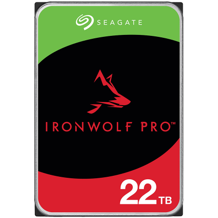 HDD NAS SEAGATE IronWolf Pro 22TB CMR 3.5'', 512MB, SATA, 7200RPM, RV Sensors, Rescue Data Recovery Services 3 ani, TBW: 550