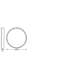 Plafoniera LED Ledvance Orbis Slim Moia 280, 20W, 2200 lm, lumina calda (3000K), IP20, Ø28cm, metal/PMMA, Alb