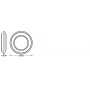 Plafoniera LED Ledvance Orbis Berlin 490, 36W, 4700 lm, lumina calda (3000K), IP20, Ø49cm, metal/plastic, Argintiu