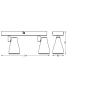 Spot LED dublu ajustabil Ledvance Pear, 2xGU10, 2x4.3W, 700 lm, lumina calda (2700K), IP20, 274x131x60mm, metal/plastic, Alb