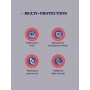 Prelungitor tip priza cu  protectie Serioux Quick Charge 3.0, parametri nominali: 2500W-10A(Max) 250V, Intrare: AC100-250V 10A 5