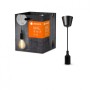 Pendul Ledvance Vintage 1906 Bell Negru, E27, max. 15W LED, Metal, IP20, Ø92mm, cablu 1m, bec neinclus