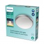 Plafoniera LED Philips Doris CL257, 6W, 600 lm, lumina calda (2700K), IP44, 22cm, Nichel