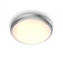Plafoniera LED Philips Doris CL257, 6W, 600 lm, lumina calda (2700K), IP44, 22cm, Nichel