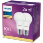 2 Becuri LED Philips A60, EyeComfort, E27, 13W (100W), 1521 lm, lumina calda (2700K), mat