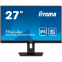 IIYAMA 27" ETE IPS-panel, 3840x2160 UHD, 4ms, 15cm height adj. stand, 300cd/m², DVI, HDMI, DisplayPort, Speakers, USB-HUB 2x 3.0