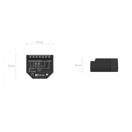 Releu inteligent Ezviz T36WM, Wi-Fi, cu programare si automatizare, statistica, scena inteligenta, control vocal, control pe dou