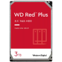 HDD NAS WD Red Plus 3TB CMR, 3.5'', 256MB, 5400 RPM, SATA, TBW: 180