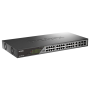 D-Link Switch DSS-200G-28MP,24 x 10/100/1000 Mbps PoE, 4 x Combo 1000 Mbps, Switching Capacity:56 Gbps, Forwarding Rate: 41.67 M