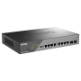 D-Link Switch DSS-200G-10MP, 8 porturi Gigabit POE, 2X SFP 1000Mbps, Capacitate switch: 20Gbps, FW Rate: 14.88Mbps, POE Budget:1