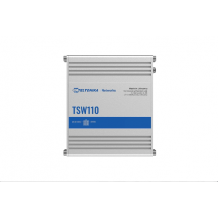 TELTONIKA INDUSTRIAL UNMANAGED L2 5PPORT GIGABIT SWITCH TSW110, Interfata: 5 x ETH ports, 10/100/1000 Mbps, supports auto MDI/MD
