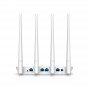 Router Wireless TENDA F6, 4 antene fixe (4*5dbi), 1 port WAN 10/100Mbps, 3 port-uri LAN 10/100Mbps , IEEE802.3, IEEE802.3u, 1 bu