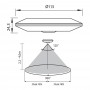 Senzor de miscare aplicat IR Vivalux BRAVO, 230V, IP20, Ø115x24.3mm, incandescent 2000W, LED 1000W, Alb