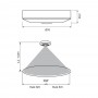 Senzor de miscare aplicat IR Vivalux ROGER, 230V, IP20, Ø76x20.2mm, incandescent 400W, LED 200W, Alb