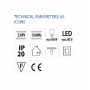 Senzor de miscare aplicat IR Vivalux ROGER, 230V, IP20, Ø76x20.2mm, incandescent 400W, LED 200W, Alb