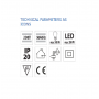 Senzor de miscare incastrat, pentru doza de derivatie, IR Vivalux ZULU, 230V, IP20, 48.5x48.5mm, incandescent 500W, LED 200W, Al