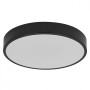 Plafoniera LED Ledvance Orbis Slim Moia 280, 20W, 2200 lm, lumina calda (3000K), IP20, Ø28cm, metal/PMMA, Negru