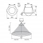 Senzor de miscare incastrat IR Vivalux KYLO, 230V, IP20, Ø50x66.5mm, incandescent 800W, LED 400W, Alb