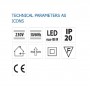 Senzor de miscare incastrat IR Vivalux KYLO, 230V, IP20, Ø50x66.5mm, incandescent 800W, LED 400W, Alb