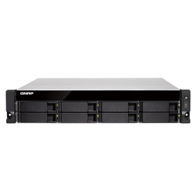 NAS QNAP 883XU-RP 8-Bay, CPU Intel Xeon E-2124 Quad Core 3.3GHz, RAM 8 GB UDIMM DDR4 ECC(2 x 4GB), 2.5"/3.5" SATA 6Gbps HDD (nei