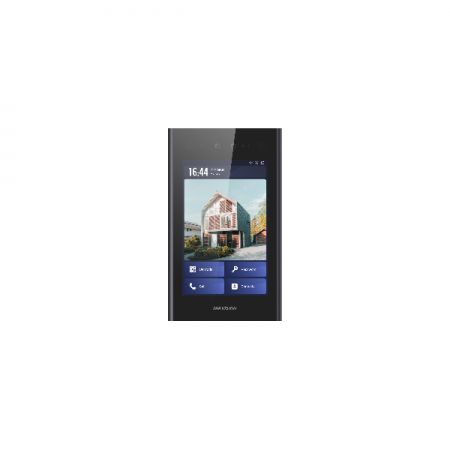 Videointerfon de exterior IP cu recunoastere faciala DS-KD9403-E6 carcasa de aluminiu si ecran curbat 2.5D IPS dimensiune 8-inch