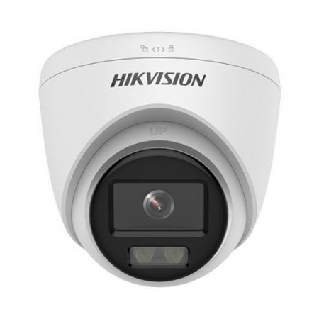 Camera supraveghere Hikvision IP turret DS-2CD1347G0-L(2.8mm), 4MP, ColorVu lite - imagini color 24/7 (color pe timp de noapte),