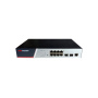 Switch Hikvision DS-3E2510P(B), Switching Capacity 336 Gbps, 8 Gigabit Poe electrical ports and 2 Gigabit / 100M SFP optical por