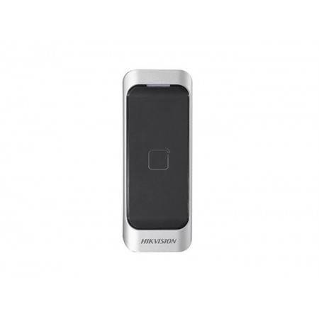 Cititor card Hikvision DS-K1107AM, citeste carduri Mifare 13.56 MHz, distanta citire: ≤ 50 mm, RS-485, Wiegand (W26/W34) protoco