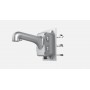 Suport montaj pe stalp pentru speed dome Hikvision DS-1604ZJ-BOX-POLE-P, material aluminiu si otel, culoare gri platinat, dimens