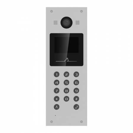 Post videointerfon de exterior pentru blocuri Hikvision DS-KD3003-E6, monitor LCD color  3.5-inch, rezolutie 480 × 320, camera v