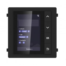Modul de afisare pentru videointerfon modular Hikvision DS-KD-DIS ecran LCD 3.5 inch, rezolutie 320x480P 4 butoane de operare me