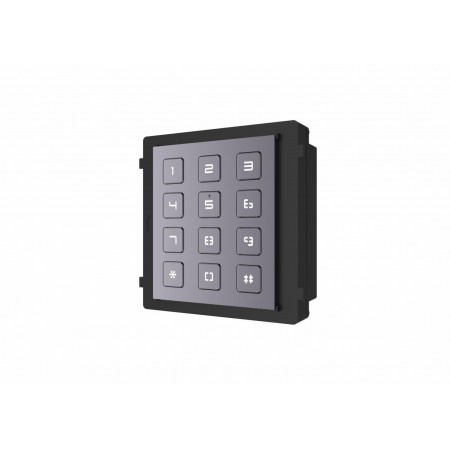 Modul de extensie videointerfon cu tastatura Hikvision DS-KD-KP permite formarea codului de apartament sau a codului de acces mo