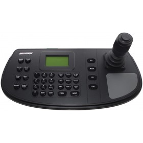 Tastatura Hikvision DS-1200KI, joystick pe 4 axe, ecran 128X64management pentru 16 utilizatori, 1 administrator si 15 operatori.