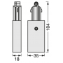 Alimentator sina Ledvance TRACKLIGHT, 230V, 104x35x18mm, Alb