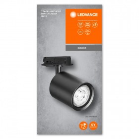 Spot cu montaj pe sina Ledvance TRACKLIGHT MINI CYLINDER, 1xGU10 (neinclus), max 35W, IP20, reglabil, Ø65x135mm, Negru,