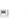 Proiector LED RGB inteligent Ledvance Smart+ WiFi, 100W, 8000 lm, lumina alba si color (3000K), dimabila, IP65, 255x284x39mm, Ne