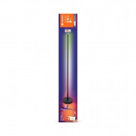 Lampadar LED RGB inteligent Ledvance Smart+ WiFi FLOOR ROUND BLACK cu Telecomanda, 14W, 1170 lm, lumina alba si color (2700-6500