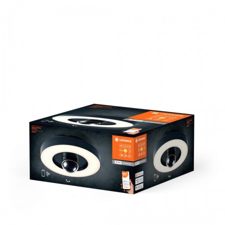 Plafoniera LED inteligenta pentru exterior cu camera de supraveghere 2 MP si senzor de miscare Ledvance Smart+ WiFi CIRCLE CAMER