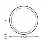 Panou LED inteligent Ledvance Smart+ WiFi ORBIS ROUND DOWNLIGHT SURFACE, 22W, 2500 lm, lumina alba (3000-6500K), dimabila, IP20,