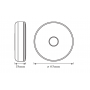 Lampa LED portabila Ledvance DOT-it TOUCH SLIM, 5V, 0.45W, 30 lm, lumina neutra (4000K), dimabila, Touch control, Ø65x18mm, bate