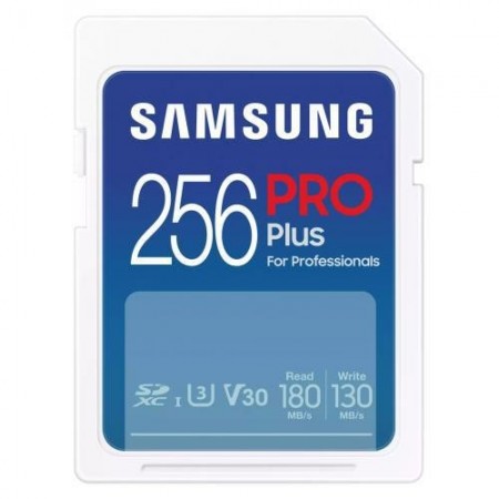 Card de Memorie SDXC Samsung, PRO Plus, 265GB, MB-SD256S/EU, Clasa U1, V10, pana la 120MB/S