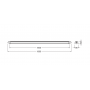 Lampa LED liniara Ledvance COMPACT GEN 1 , 55W, 220-240V, 6700 lm,lumina neutra (4000K), IP66, 159x8.6x6.8cm, policarbonat, Gri
